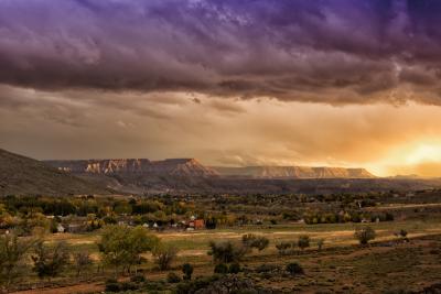 Storm over the mesa